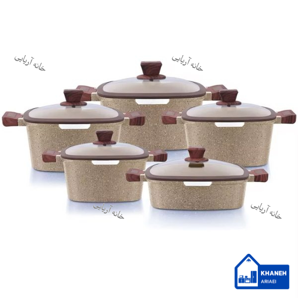 سرویس‌چدن بلک‌کوکر10پارچه‌گرد